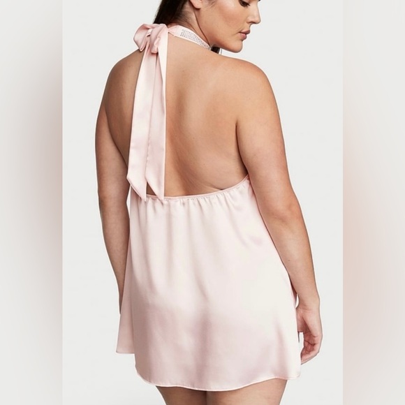 VICTORIA’S SECRET Sugar Coated Rhinestone High-Neck Babydoll - Picture 2 of 5